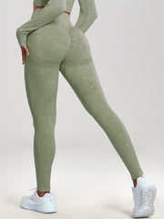 High Waist Skinny Leggings Stretchy Casual Every Solid