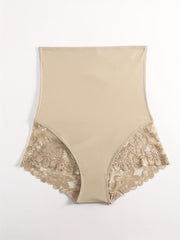 Lace Stitching Shaping Panties High Waist Compression Panties