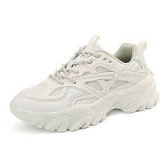 Women's Platform Sports Shoes Mesh Breathable Lace Up Sneakers