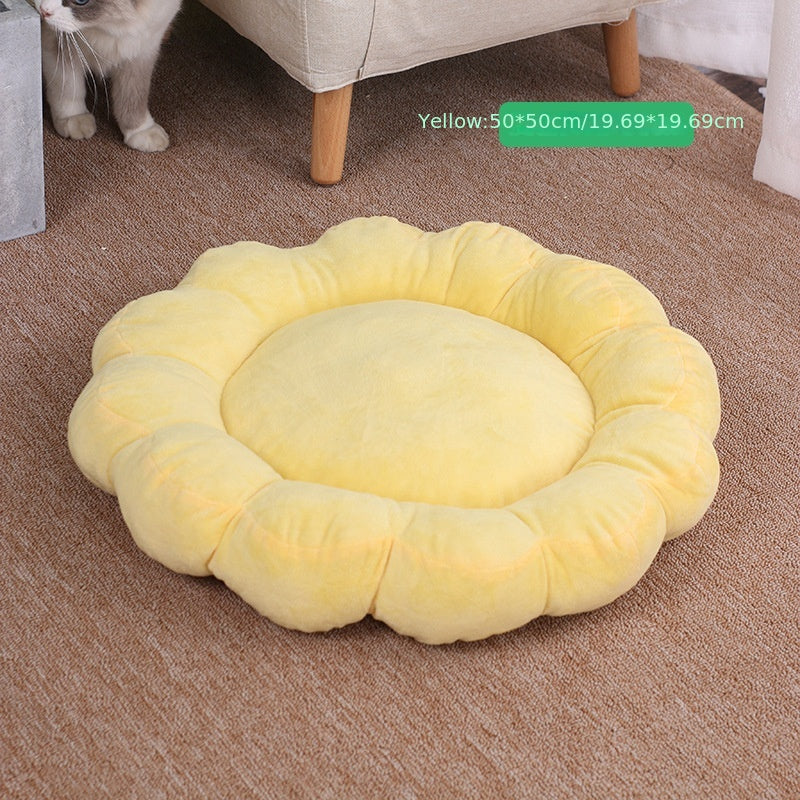 Adjustable Flower Pet Bed for Cat or Dog
