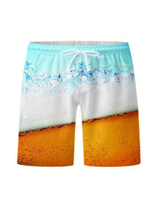 Drinks Print Lounge Shorts for Men