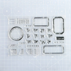 1pc Date Silicone Transparent Stamp Cartoon Stationery Seal
