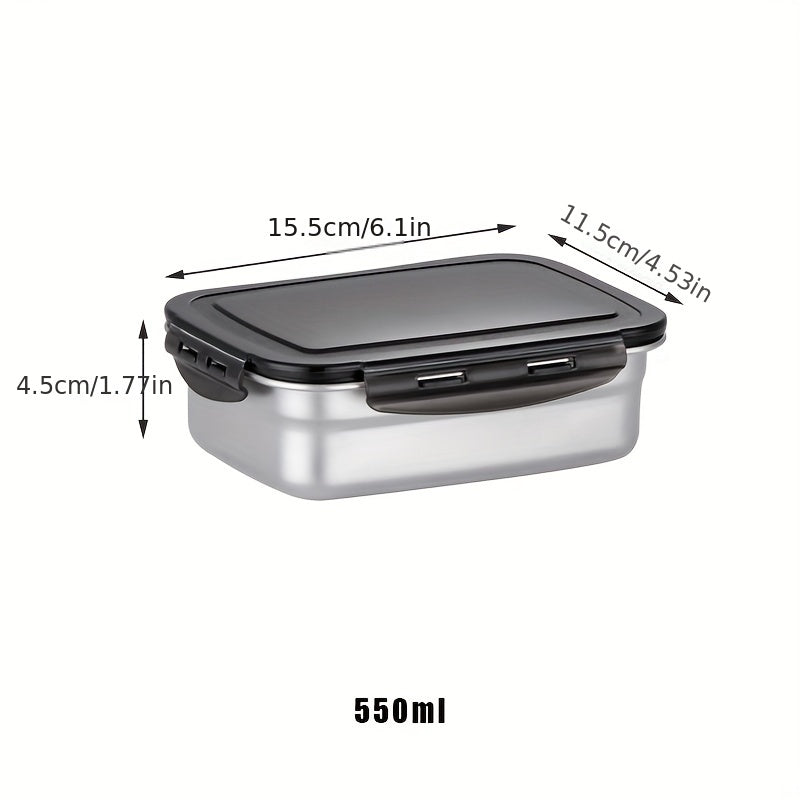 Leakproof Stainless Steel Lunch Box 550ml 850ml 1350ml Capacity