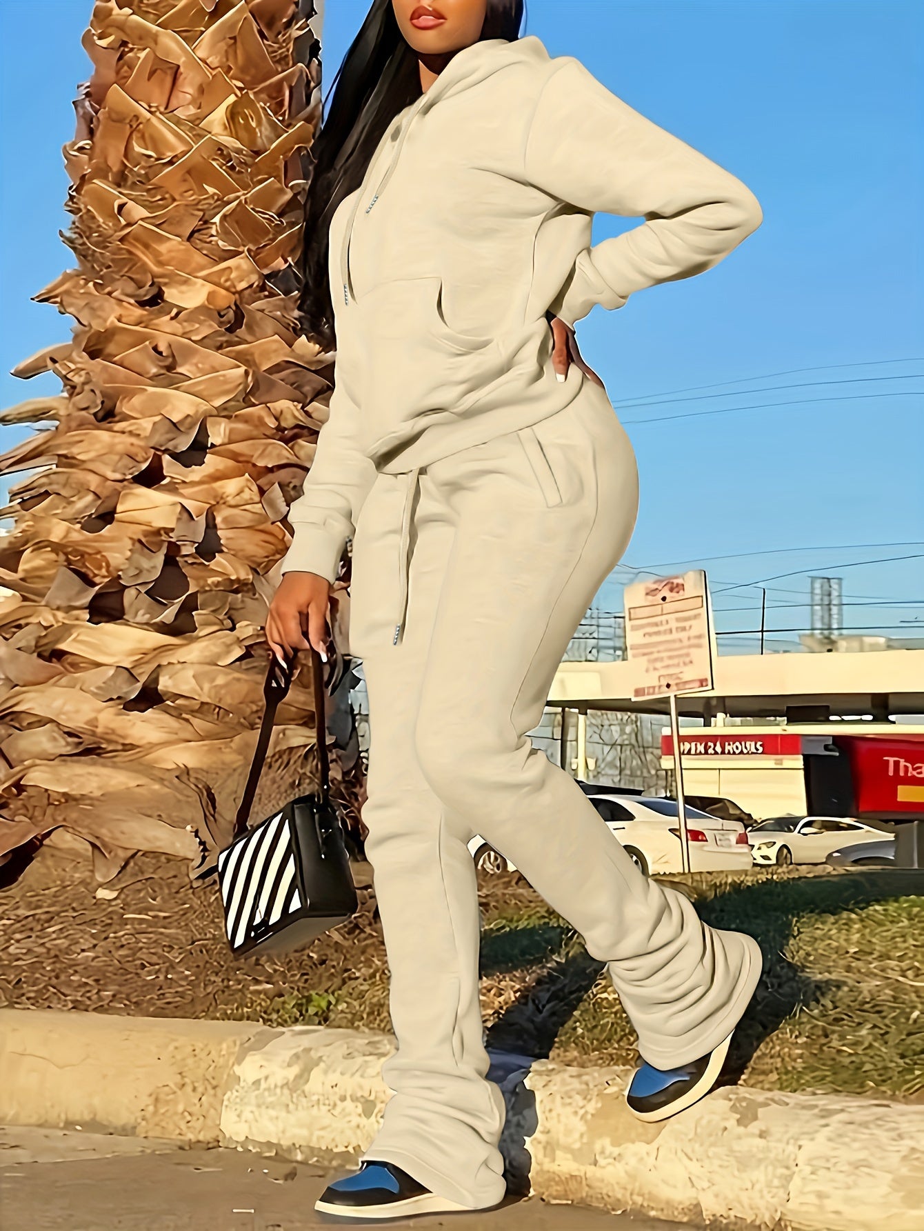 Casual Outfits 2 Piece Set Long Sleeve Hoodie & Pants
