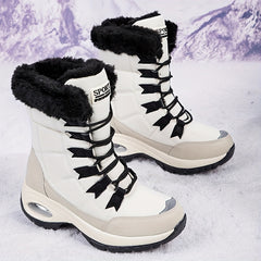 Women's Warm Fleece Hiking Boots Non-slip Thick Bottom Shoes