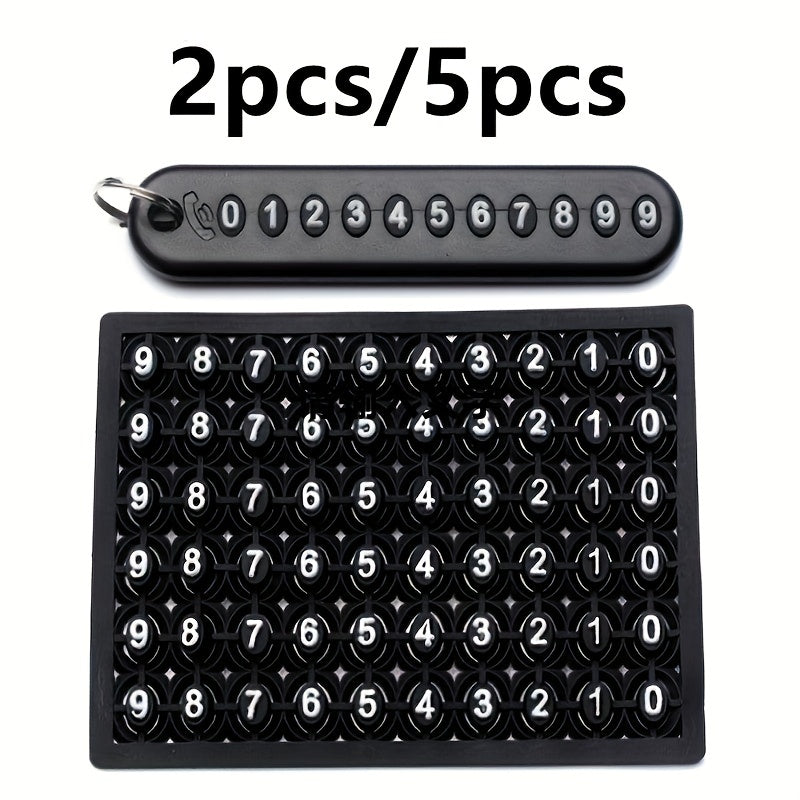 Portable Keychain For Men Anti Lost Number Plate Keychain