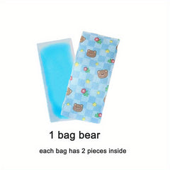 Kids Cartoon Cooling Stickers Baby Forehead Gel Pads