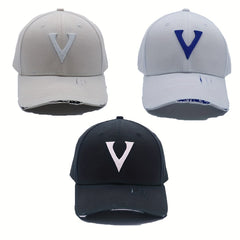 Ripped Baseball Cap Hip Hop Cotton Sun Hat Unisex Couple Dad Hats