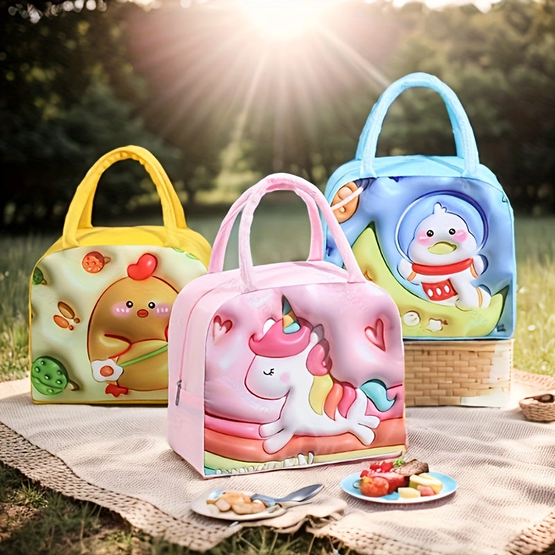 Cartoon Lunch Bag Insulated Portable Bag For Outing