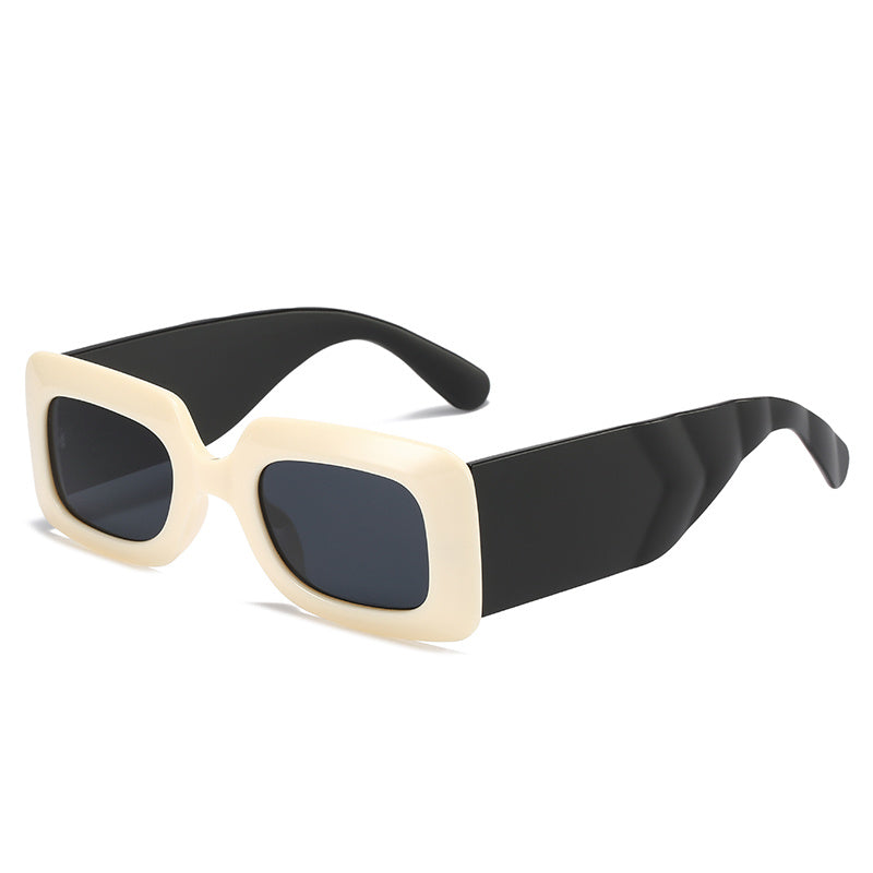 Vintage 90s Rectangle Sunglasses Women Narrow Square Frame