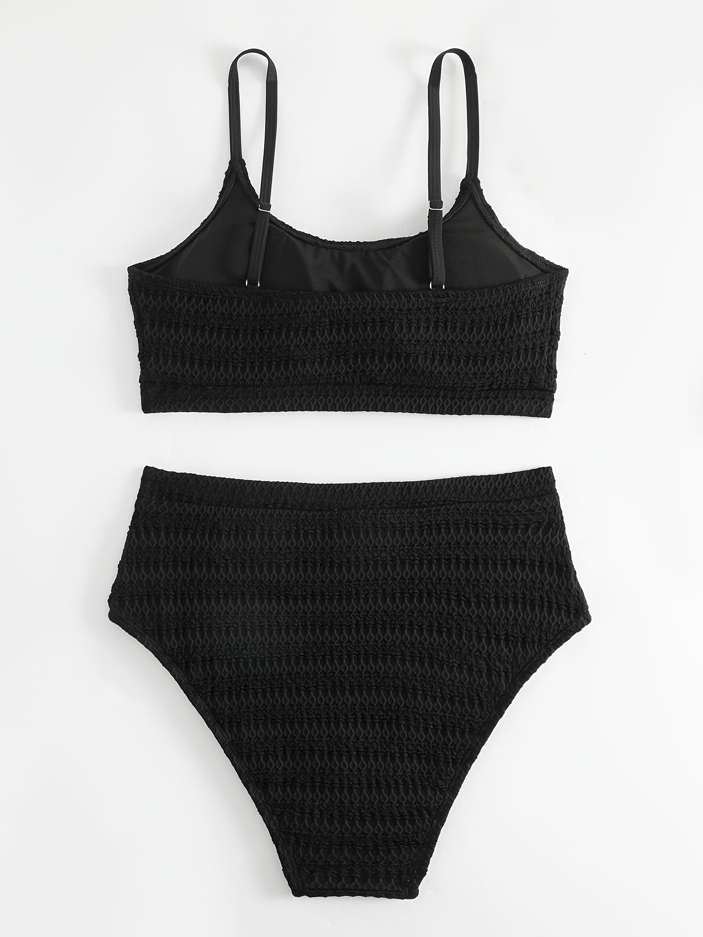 Textured Bikini Set with Tummy Control