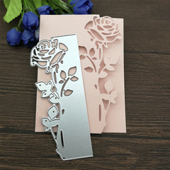 Rose Leaves Border Metal Cutting Dies for Scrapbooking Album Paper Card
