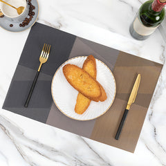 1pc PVC Western Placemat Light Style Heat Insulation Waterproof Cup Mat