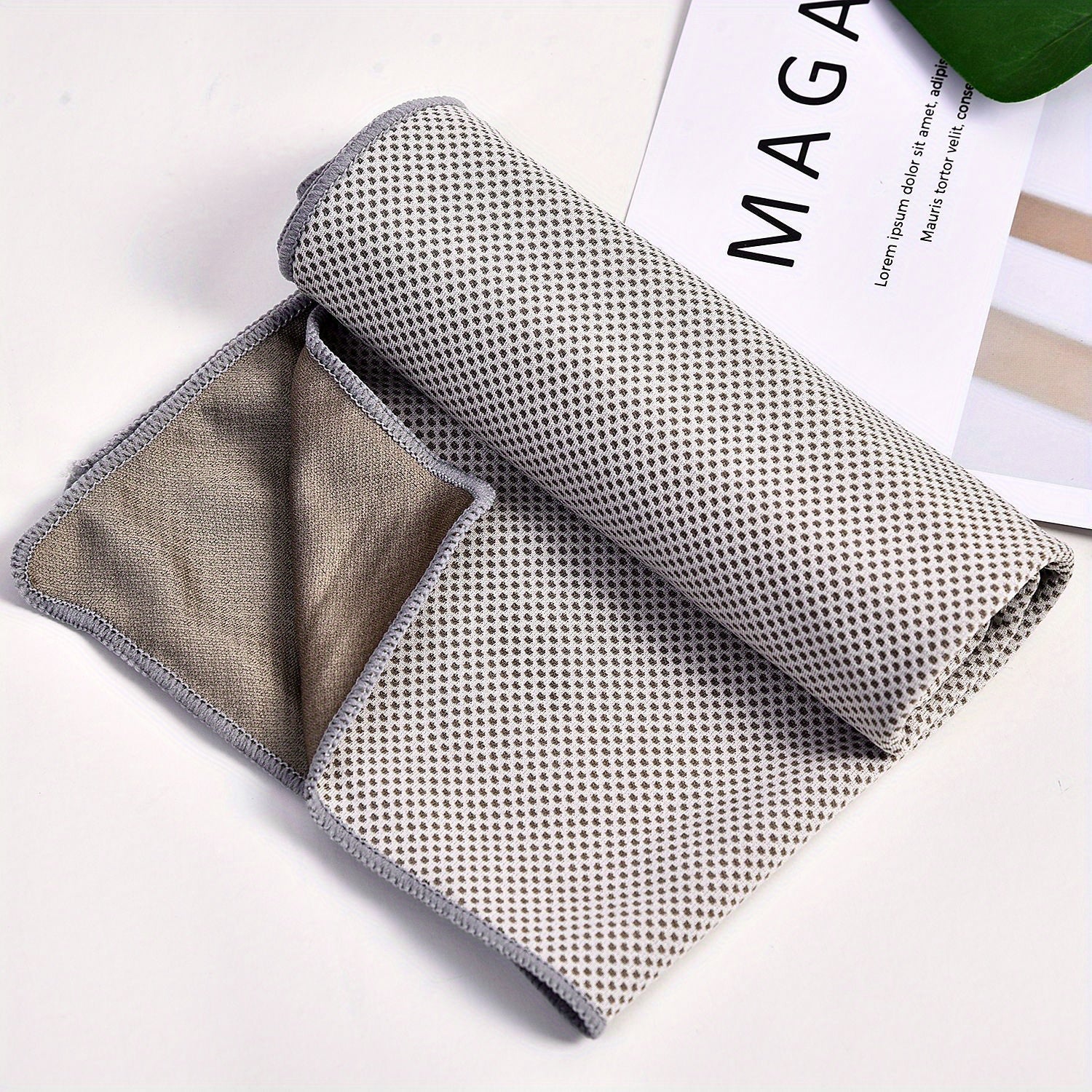 6pcs Quick Drying Sport Towel Solid Color Fiber Towel for Yoga Gym Camping