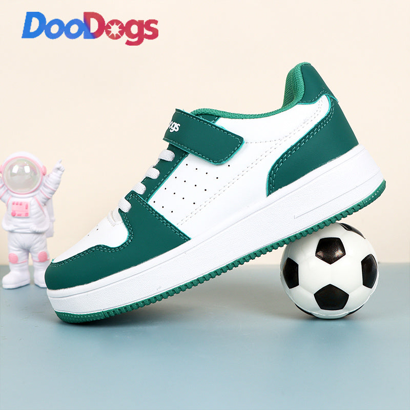 DooDogs Boys Wear-Resistant Low Top Sneakers