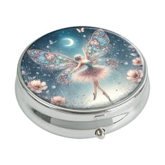 WhimsyWings Fairy 3 Compartment Pill Box Organizer Case D