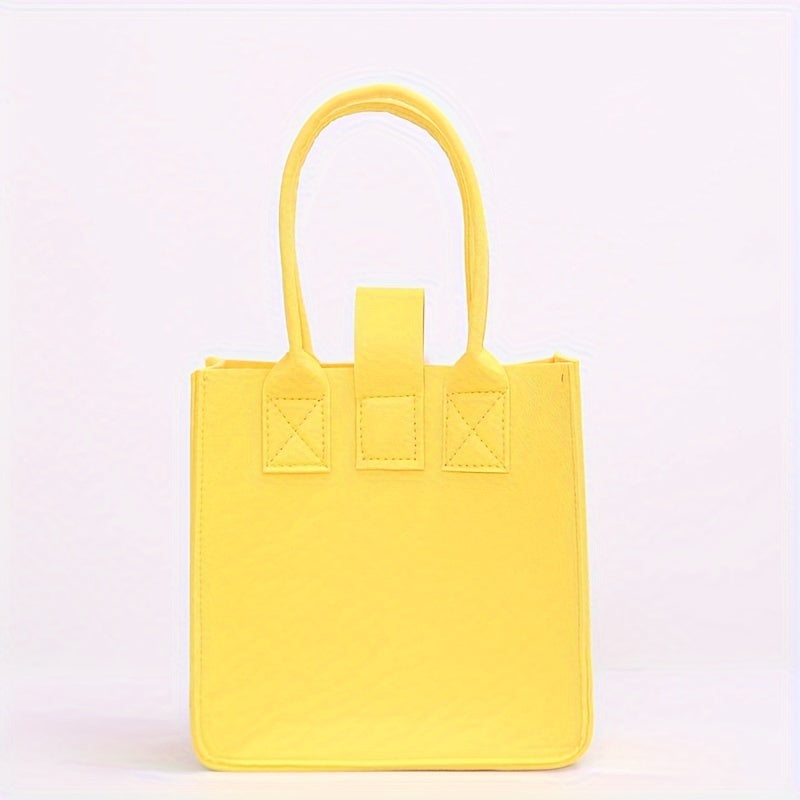 Cartoon Character Felt Tote Bag for Women