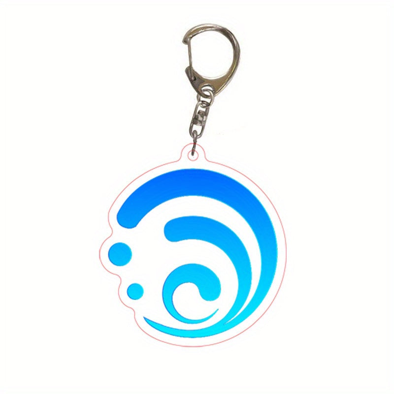 Anime Keychain Seven Elements Bag Pendant Key Ring