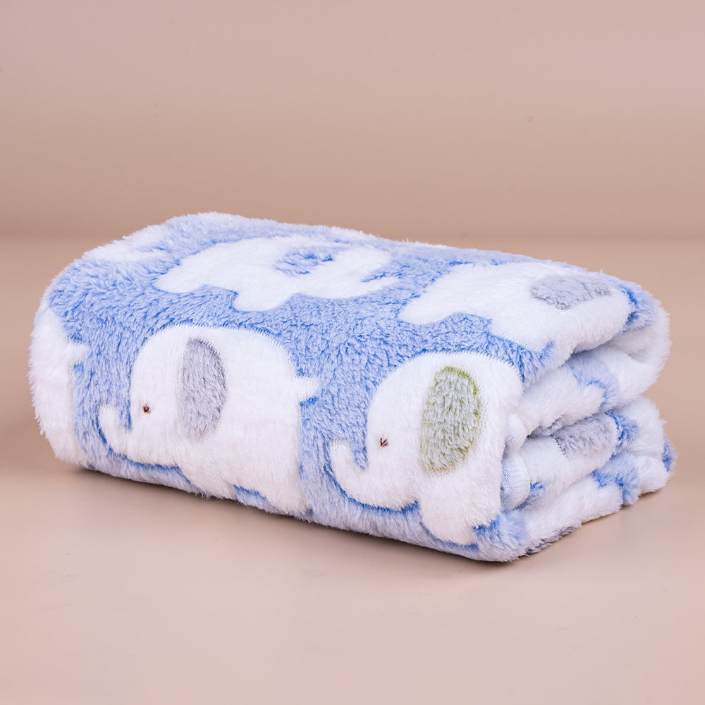 Cute Elephant Pet Blanket for Dogs & Cats, Cozy Winter Blanket for Extra Warmth