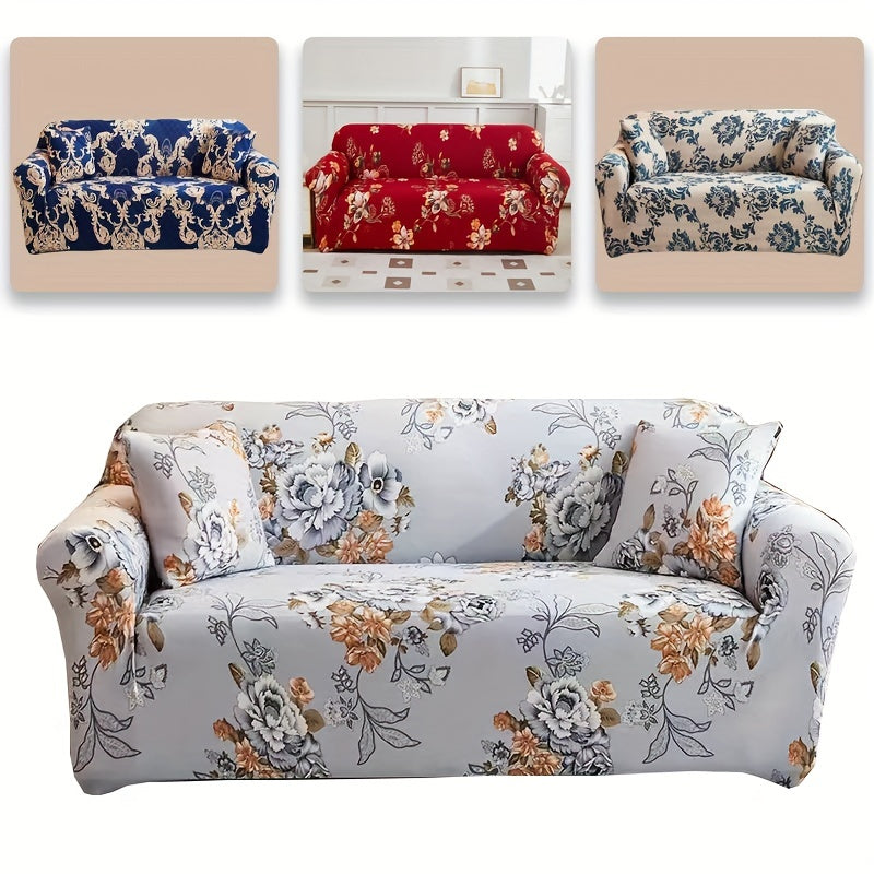 Vintage Pattern Sofa Cover Elastic Slipcover Universal Furniture Protector