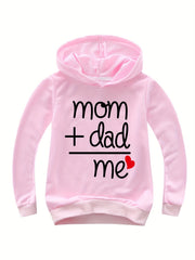 Kids Letter Print Hoodie Soft Pullover Sweatshirt for Boys Girls