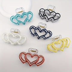 4pcs Heart Hair Clip Sweet Hair Accessories For Girls