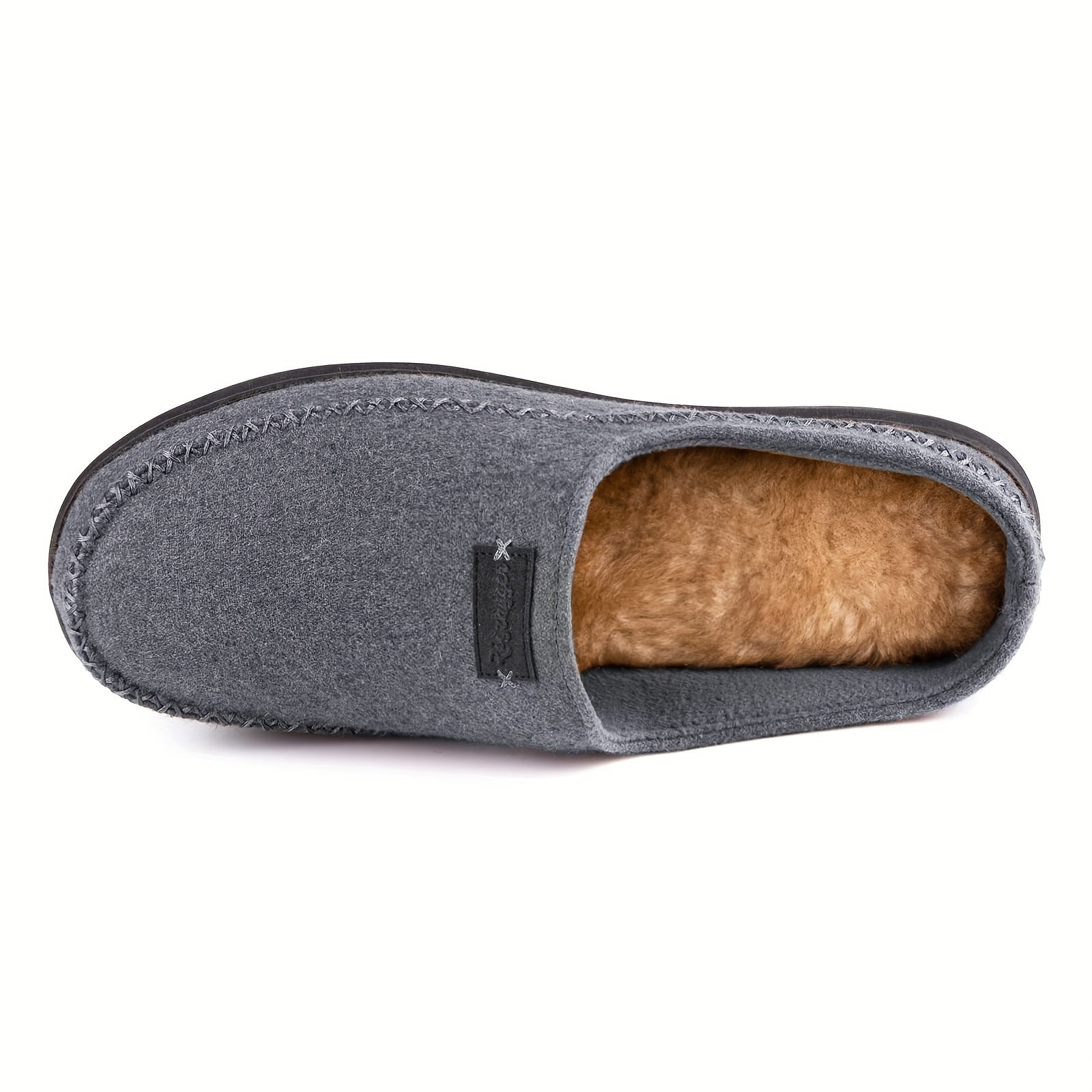 Men's Plush Lining Non-slip House Shoes Soft Sole Slip-On Moccasin