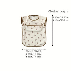 Waterproof Baby Bib with Pocket Soft Anti Dirty Feeding Bib