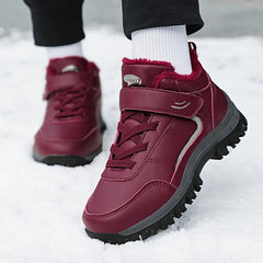 Winter Women's Waterproof Hiking Shoes Thickened Warm Casual Sneakers