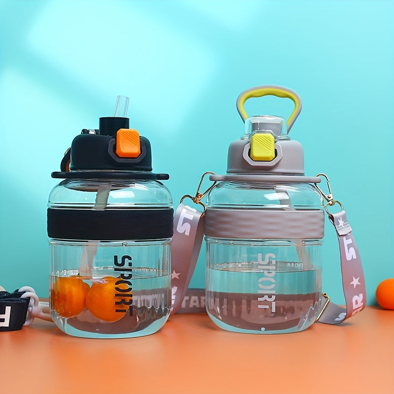 Large Capacity Leakproof Belly Cup with Handle & Strap