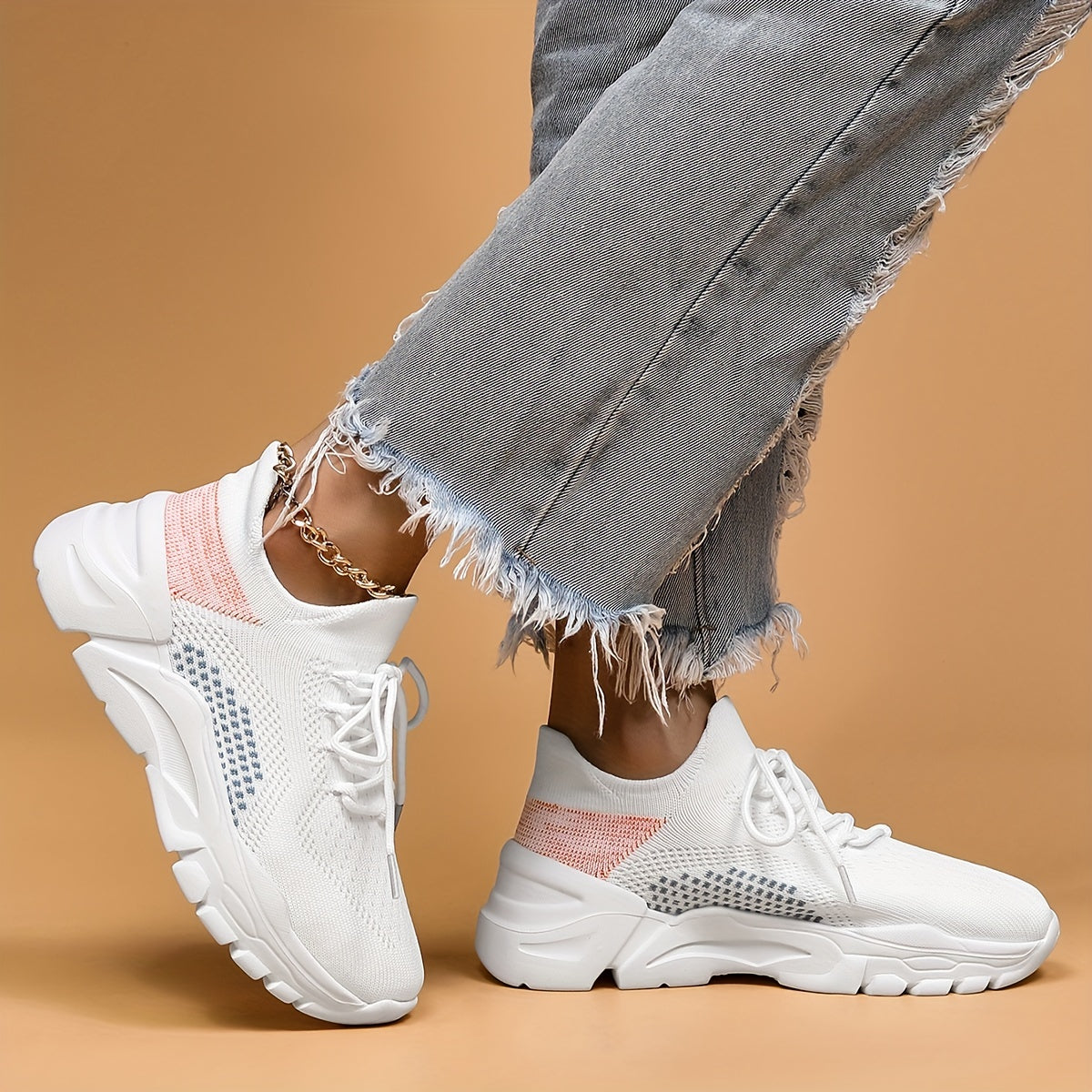Women's Mesh Breathable Sports Shoes Lightweight Walking Shoe