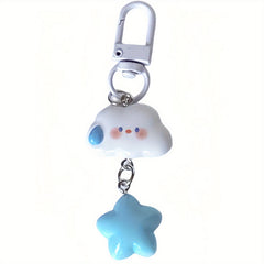 Cute Cloud Star Keychain for Bags or Keys