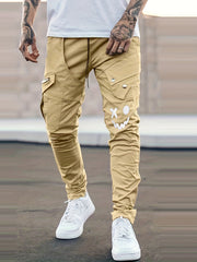 Men's Casual Cargo Pants with Large Pockets