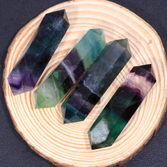 Natural Fluorite Double Pointed Pillar Crystal