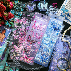 Embossed Gilding PVC Sticker Scrapbooking DIY Material