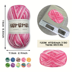 3pcs Colorful Acrylic Yarn 5 ply Soft Yarn For Crocheting And Knitting