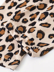 Leopard Graphic Stretch Casual Leggings Pants Kids Summer