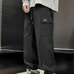 Men's Loose Cargo Pants Joggers Flap Pocket Trousers