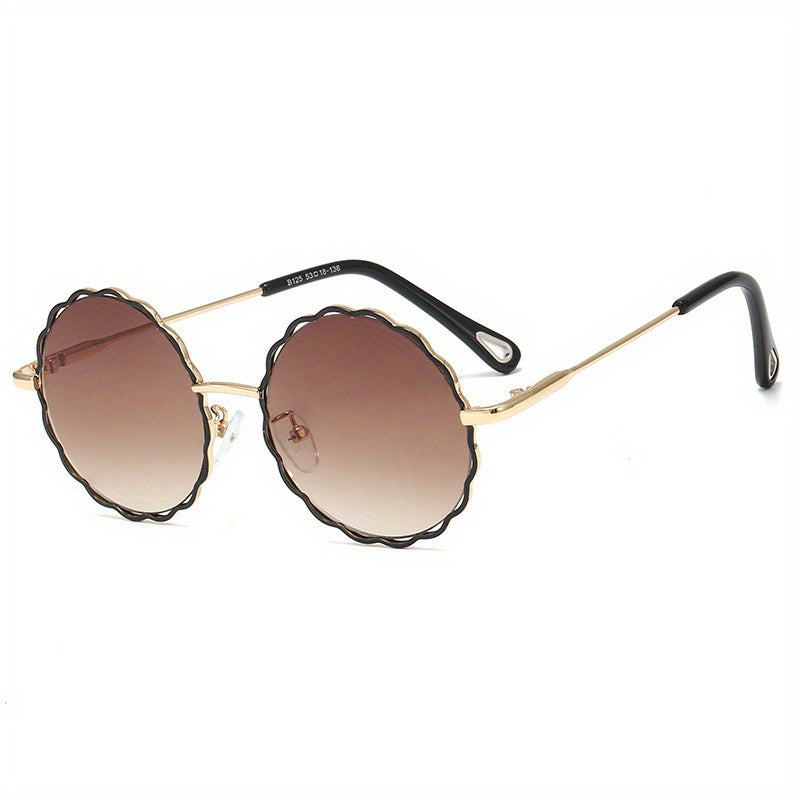 Girls Flower Shaped Frame Sunglasses UV Protection
