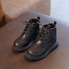 Girls Lace Up Ankle Boots Non Slip Comfortable Zipper Indoor Outdoor Travel
