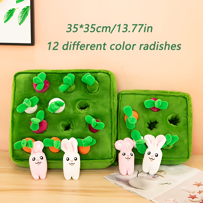 Interactive Plush Toy Doll Game Set 13 77in Carrot Puzzle Green Carrot