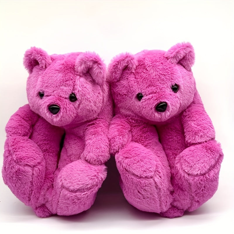 Anime Cozy Slides Bear Plush Comfy Slippers