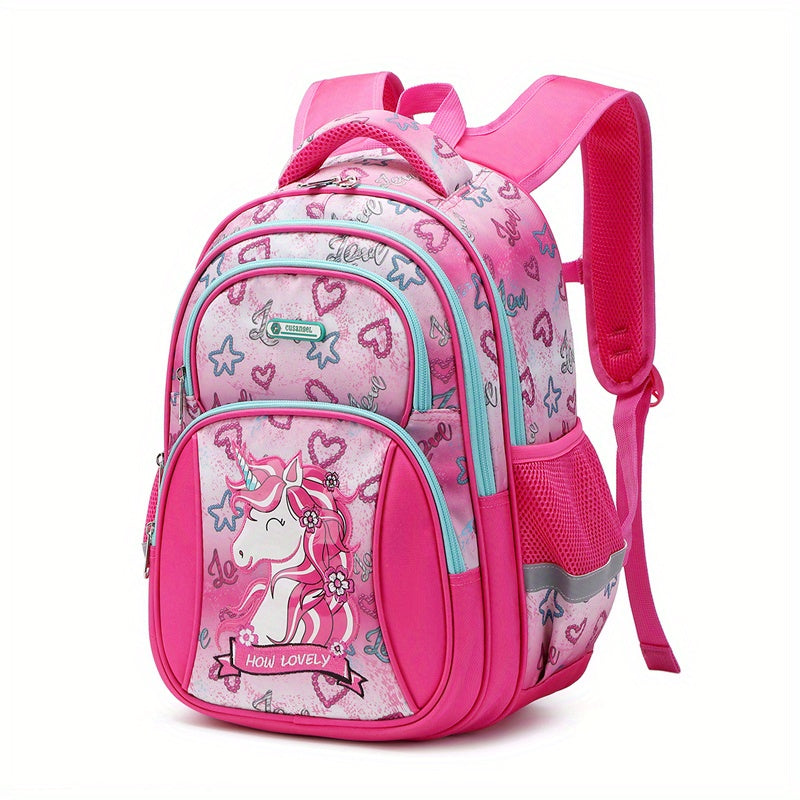 Cartoon Pattern Kids Backpack Lightweight School Bag Boys