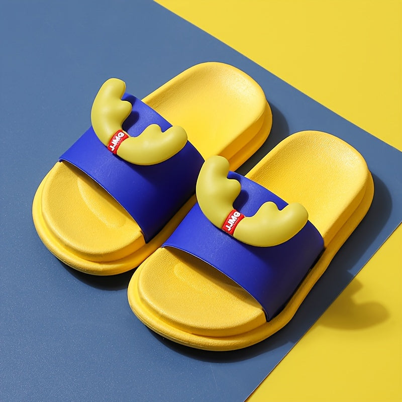 Boys Casual Open Toe Slippers Lightweight Indoor Bathroom Shoes