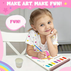 Children's Pocket Watercolor Set - 7 Colors for Painting and Drawing