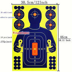 10pcs 30 48x45 72 Cm Impact Visible Targets for Training