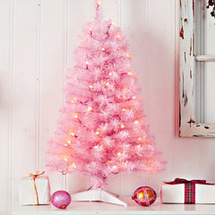 1pc Pink Christmas Tree Party Decoration Supplies