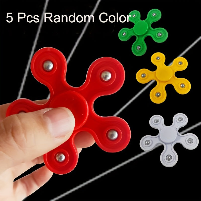 5pcs Fidget Spinner Toy Decompressing Toys Random Hand Spinners