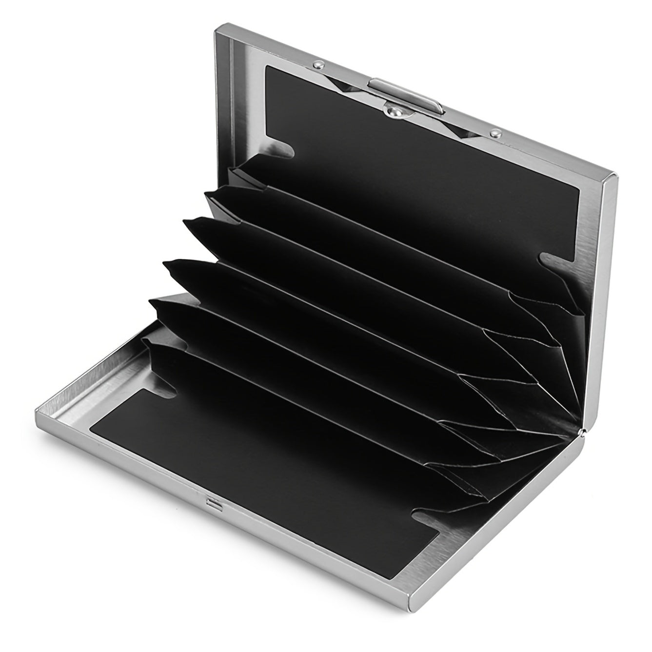 Metal Card Holder Men's Stainless Steel Anti-Degaussing Compact Card Box