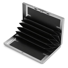 Metal Card Holder Men's Stainless Steel Anti-Degaussing Compact Card Box